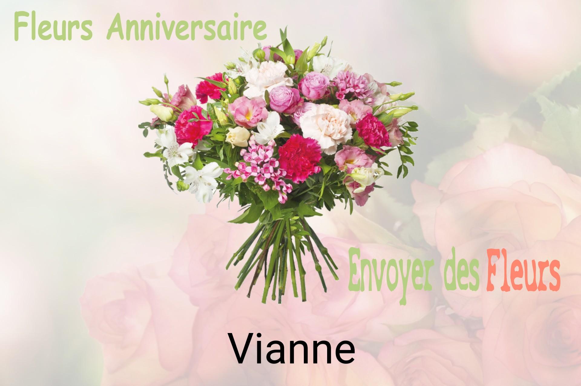 Bouquet de fleurs d’anniversaire livré à Vianne