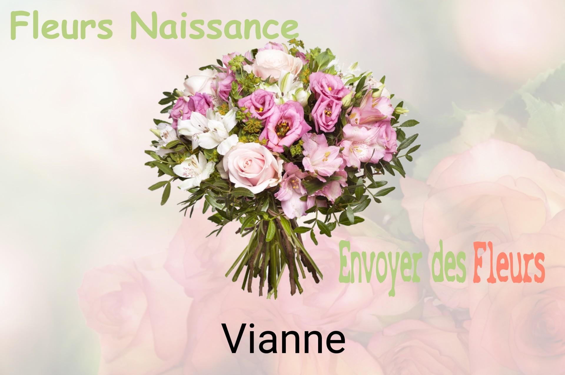 Bouquet de fleurs de naissance livré à Vianne